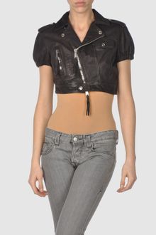 DSquared2 Leather Outerwear - Lyst