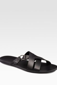 Ferragamo Leather Sandals - Lyst