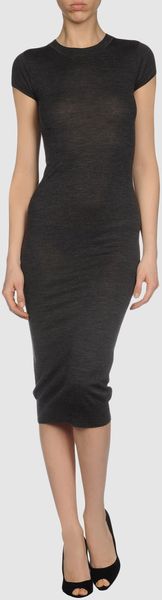 Knit 3/4 Length Dress - Lyst