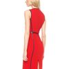 Michael Kors Leatherinsert Dress, Crimson in Black - Lyst