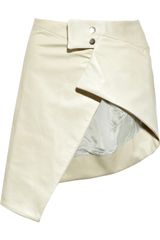 Rick Owens Asymmetric Leather Skirt