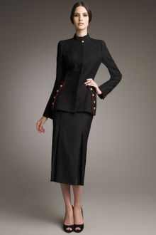 Alexander McQueen Red-piped Military Jacket - Lyst