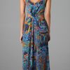 Zimmermann Labyrinth Twist Maxi Dress in Blue - Lyst