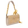 Bare Leather Chain Clutch in Yellow (blue) - Lyst