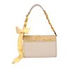 Bare Leather Chain Clutch in Yellow (blue) - Lyst