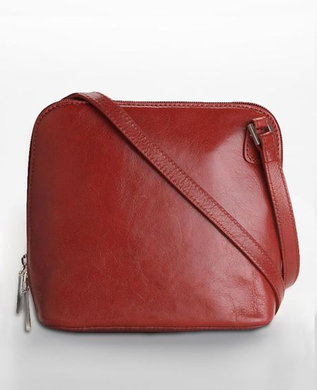 Hobo International Florence Camilla Leather Cross-body Bag in Red