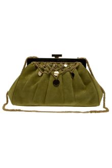 Eastland Suede Clutch with Chain - Lyst