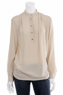 3.1 Phillip Lim Silk Henley Blouse - Lyst