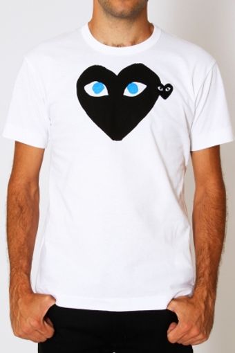  Black Heart Tee - White 