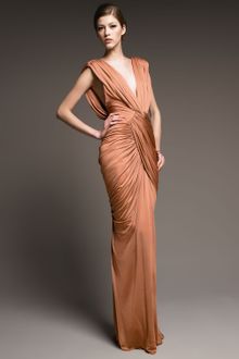 J. Mendel Ruched Jersey Gown - Lyst