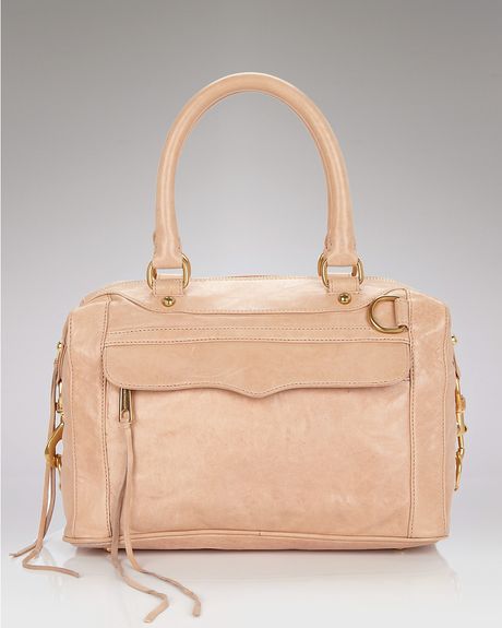 Rebecca Minkoff Mab Mini Satchel in Beige (Red) - Lyst