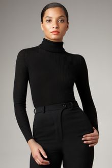 Yves Saint Laurent Ribbed Turtleneck - Lyst
