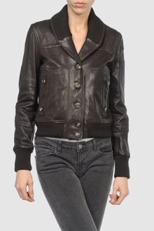 Bally Leather Outerwear - Lyst