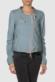 Diane Von Furstenberg Leather Outerwear - Lyst