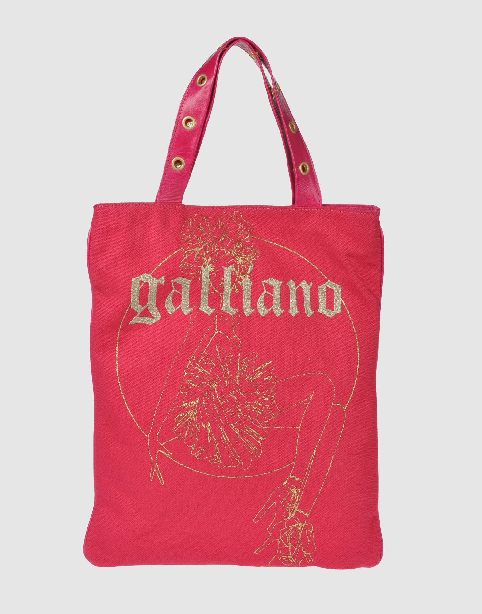 John Galliano Large Fabric Bag in Black Lyst