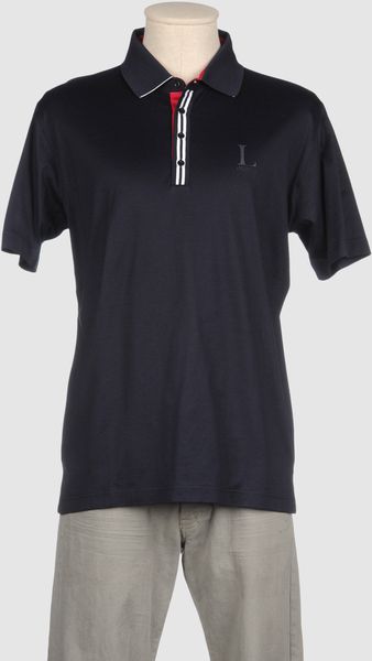 Lagerfeld Polo Shirt in Blue for Men - Lyst