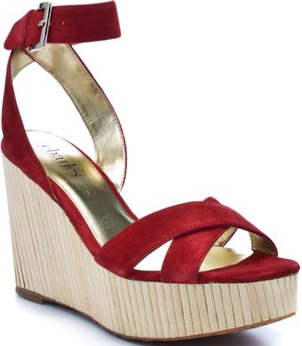 Charles By Charles David Bamboo - Red Suede - Lyst