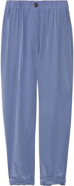 3.1 Phillip Lim Cropped Silk Pants - Lyst