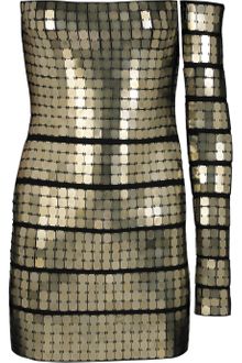 Hervé Léger Metal Pailette-embellished Bandage Dress - Lyst
