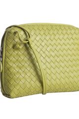 Bottega Veneta Assenzio Woven Leather Intrecciato Crossbody Bag