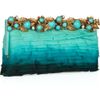 Valentino Embellished Ombré Chiffon Clutch in Blue - Lyst
