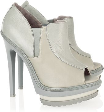 Hervé Léger Olechka Leaher Ankle Boots - Lyst