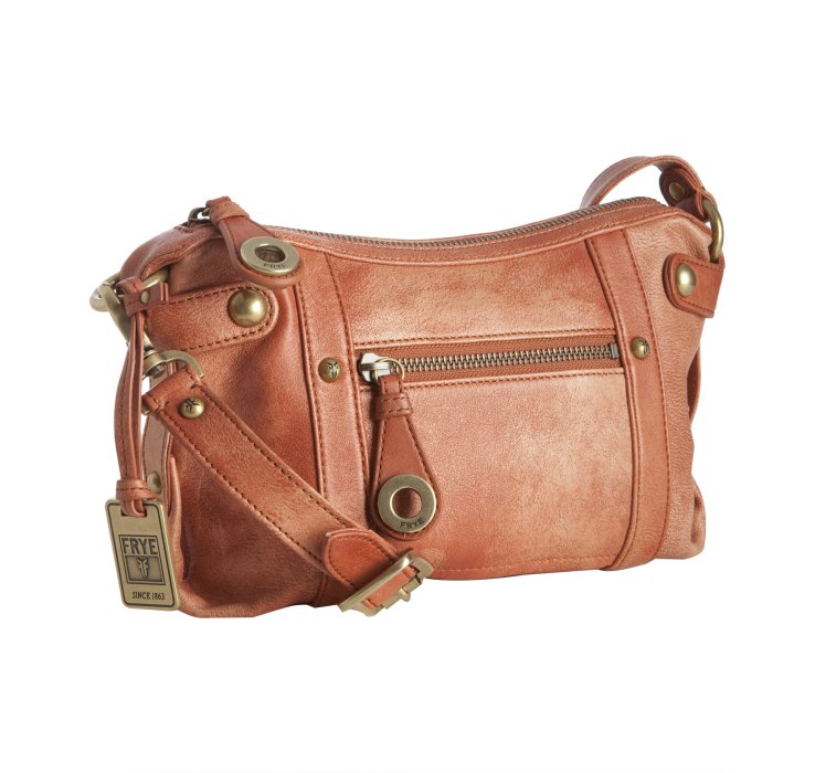 Frye Blush Leather Watercolor Small Crossbody Bag in Pink (blush) | Lyst