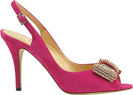 fuschia slingbacks