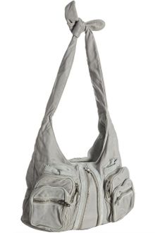 Alexander Wang Grey Leather Donna Zipper Hobo - Lyst