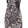 Aminaka Wilmont Twisted Silkchiffon Dress in Brown - Lyst