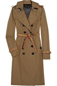 Burberry Prorsum Belted Cotton-gabardine Trench Coat - Lyst