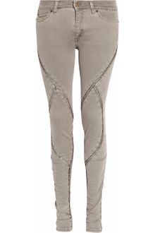 Superfine Superswirl Leather-stitched Mid-rise Skinny Jeans - Lyst