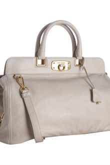 Prada Quartz Leather Convertible Top Frame Satchel - Lyst