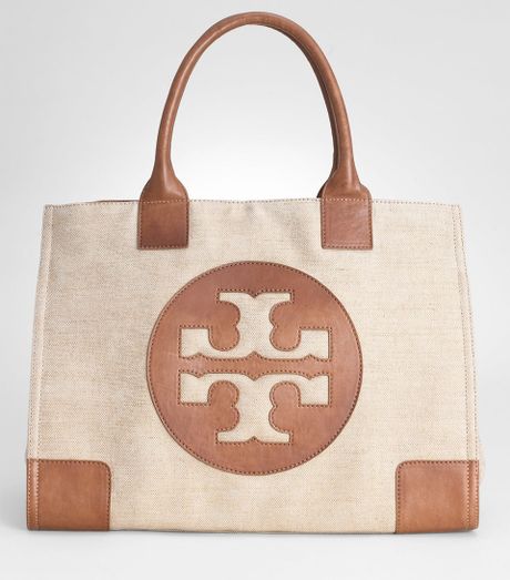 tory burch ella metallic tote