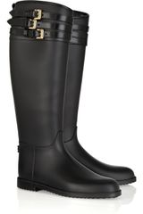 Burberry Buckle-embellished Rubber Boots