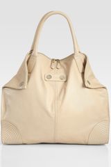 Alexander McQueen De Manta Large Leather Tote Bag
