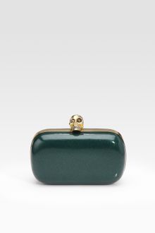Alexander McQueen Classic Skull Box Clutch - Lyst