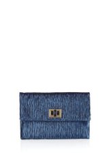 Anya Hindmarch Navy Valorie Clutch