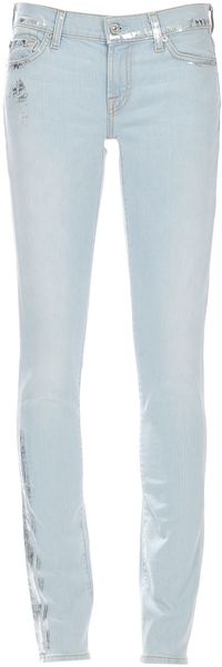 7 For All Mankind Skinny Jean - Lyst
