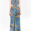 Zimmermann Labyrinth Twist Maxi Dress in Blue - Lyst