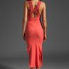 Free People Rib & Lace Maxi Slip in Orange - Lyst