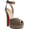 Christian Louboutin Taupe Leather Vivaeva 160 Platform Sandals in Beige (taupe) - Lyst