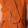 Alexander Wang Suede Trench Vest in Orange - Lyst