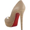 Christian Louboutin Nude Leather Banana 140 Platform Peep Toe Pumps in Beige (nude) - Lyst