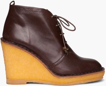 Marc By Marc Jacobs Lace Up Wedge Booties - Lyst