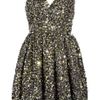 Adam Foldedsequin Silkorganza Dress in Black - Lyst