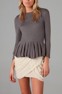 Alice + Olivia Betty Peplum Tee - Lyst