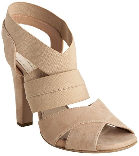 prada nude sandals