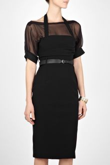 Preen Black Bo Dress - Lyst