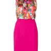 Preen Pink Leaf Printed Blouse Dress in Pink - Lyst